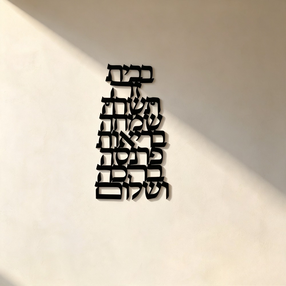 Art & Craft Paper For Kids - CIFBUY Iron Wall Art Vintage Hebrew