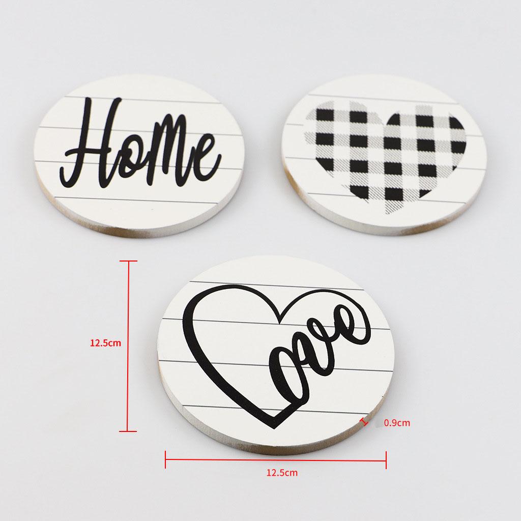 3pcs Wooden 12.5cm Rustic Hang - Art Craft Bar 评论和价格