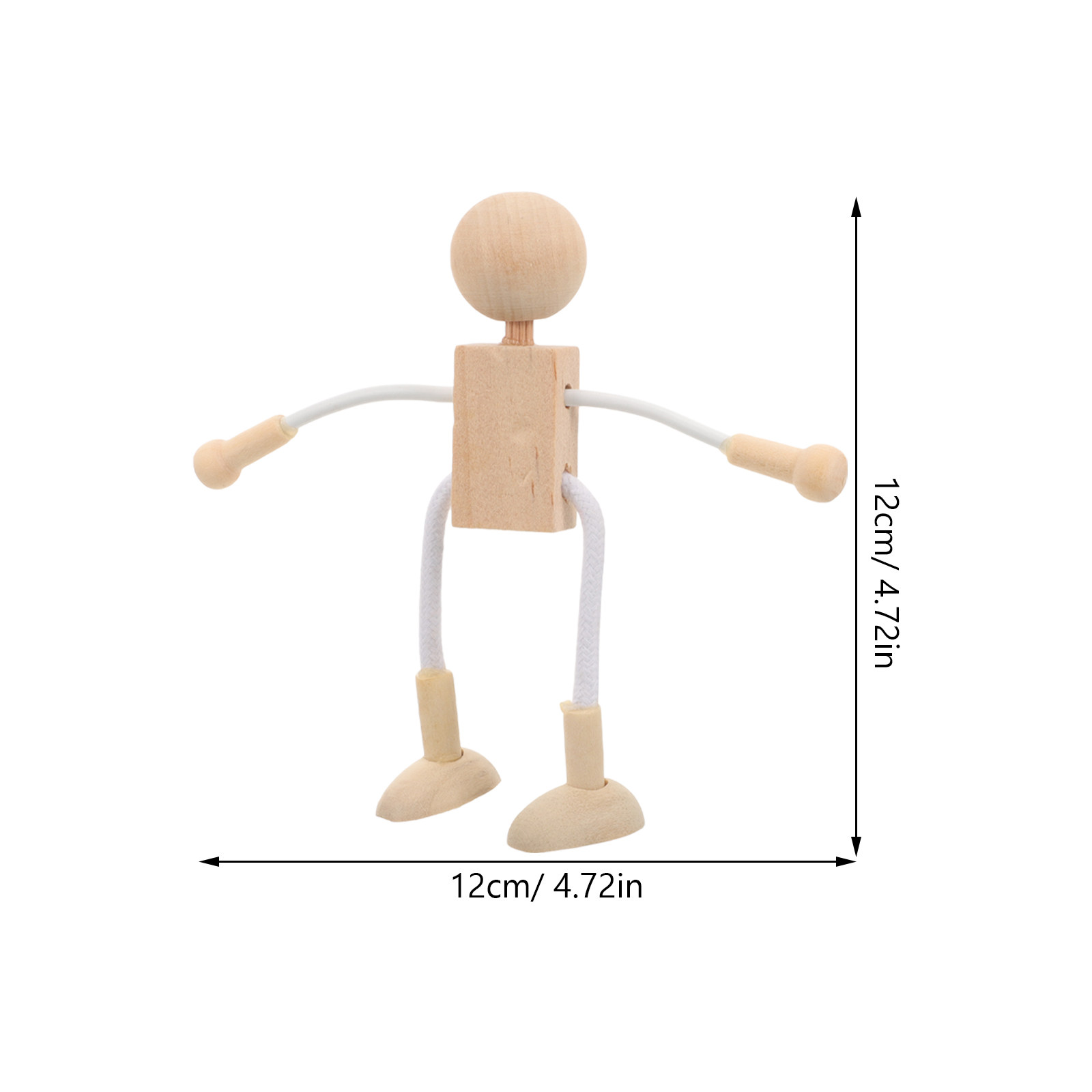 4Pcs Wooden Figure Kit Made of - Art Craft Kit 评论和价格