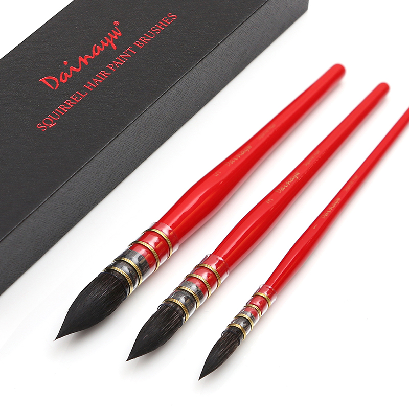 Dainayw 3 Brushes Round Squirr - Gouache Paint Set 评论和价格