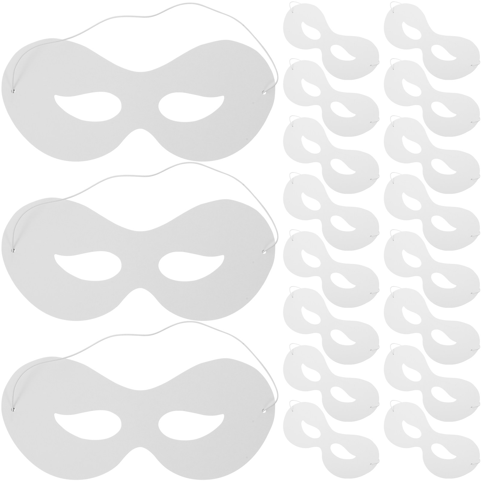 40Pcs Children's Blank Masks P - Art Craft With Paper 评论和价格