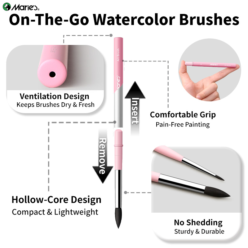 Marie's 1pc Travel Watercolor  - Gouache Paint Set 评论和价格