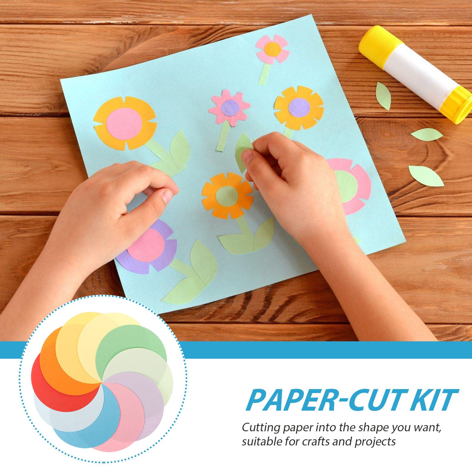 100Sheets Paper-Cut Kit Colore - Art Craft With Paper 评论和价格