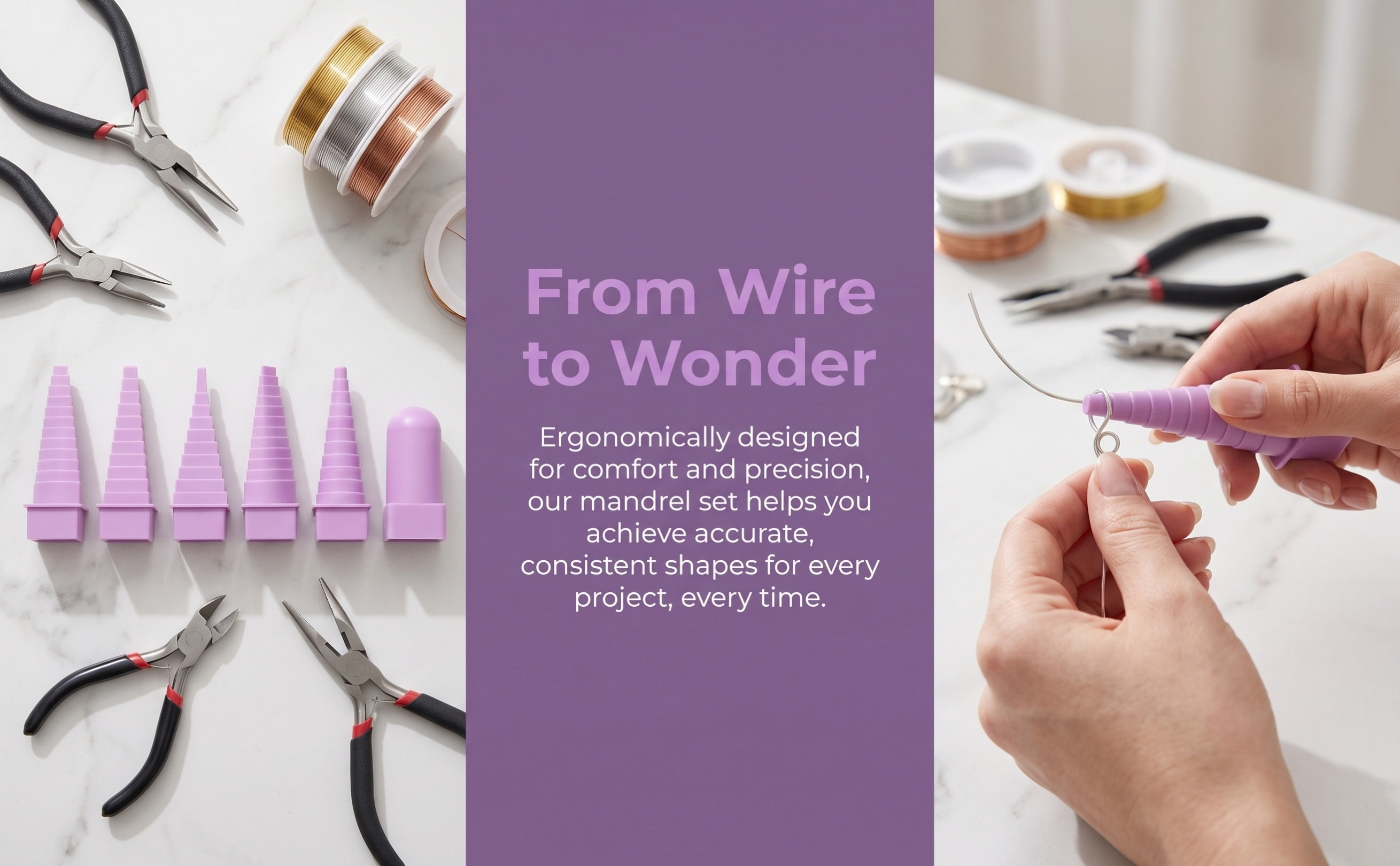 1Set Wire Wrapping Tool Set Pl - Art Craft With Paper 评论和价格